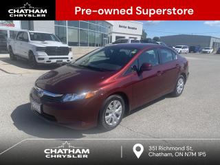 Used 2012 Honda Civic LX for sale in Chatham, ON