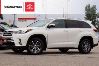 Used 2018 Toyota Highlander XLE AWD, 8 PASSENGER, LEATHER HEATED SEATS, SUNROOF, OVERHEAD DVD PLAYER, BLIND SPOT, CLEAN CARFAX for sale in Orangeville, ON