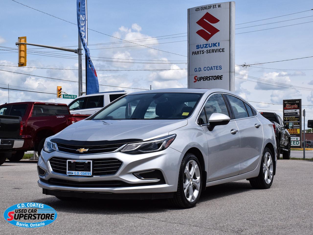Used 2017 Chevrolet Cruze Premier ~Nav ~Cam ~Bluetooth ~Heated Leather ~Roof for sale in Barrie, ON