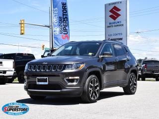 Used 2020 Jeep Compass Limited 4x4 ~Nav ~Cam ~Bluetooth ~Heated Leather for sale in Barrie, ON