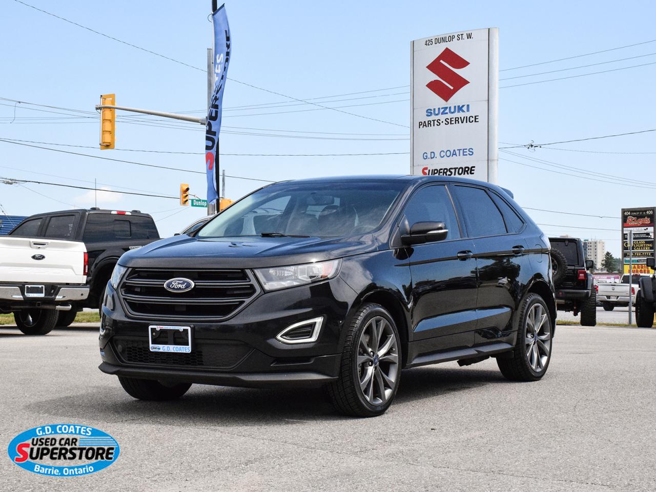 Used 2017 Ford Edge Sport AWD ~Nav ~Cam ~Leather/Suede ~Panoramic Roof for sale in Barrie, ON