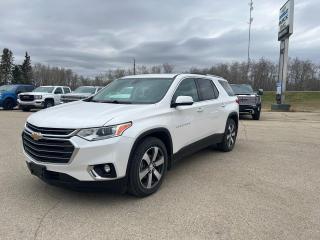 2018 Traverse True North Edition, 3.6L V6 engine, trailer tow package, heated leather buckets seats, 2nd row buckets, navigation, dual panel sunroof, surround vision cameras, power lift tailgate.  Call Jason or Mike today at 1-800-305-3313