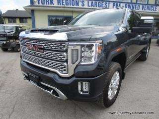 Used 2021 GMC Sierra 2500 3/4 TON DENALI-EDITION 5 PASSENGER 6.6L - DURAMAX.. 4X4.. CREW-CAB.. 6.6-FOOT-BOX.. NAVIGATION.. LEATHER.. HEATED/AC SEATS.. POWER SUNROOF.. for sale in Bradford, ON
