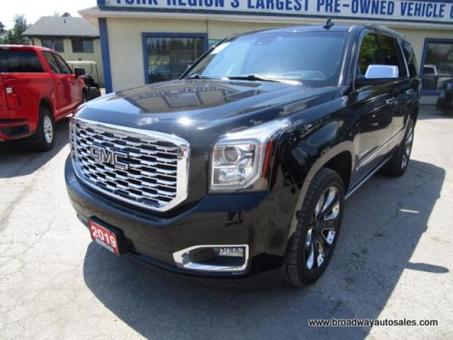 2019 GMC Yukon LOADED DENALI-MODEL 8 PASSENGER 6.2L - V8.. 4X4.. BENCH & 3RD ROW.. NAVIGATION.. LEATHER.. HEATED/AC SEATS.. BACK-UP CAMERA.. POWER SUNROOF.. DVD..