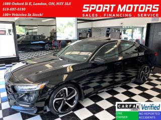 Used 2018 Honda Accord Sport 1.5L+Roof+LaneKeep+New Brakes+CLEAN CARFAX for sale in London, ON