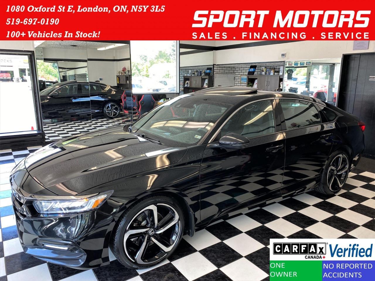 2018 Honda Accord Sport 1.5L+Roof+LaneKeep+New Brakes+CLEAN CARFAX