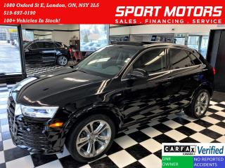 Used 2017 Audi Q3 Technik S-Line TFSI Quattro+GPS+Camera+CLEANCARFAX for sale in London, ON