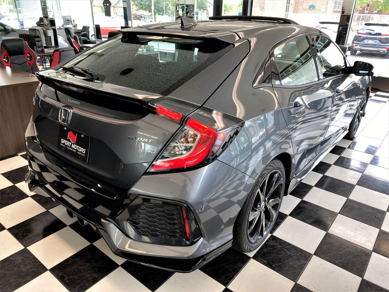 2018 Honda Civic Sport Hatchback Turbo+Roof+NewBrakes+Accident Free - Photo #4