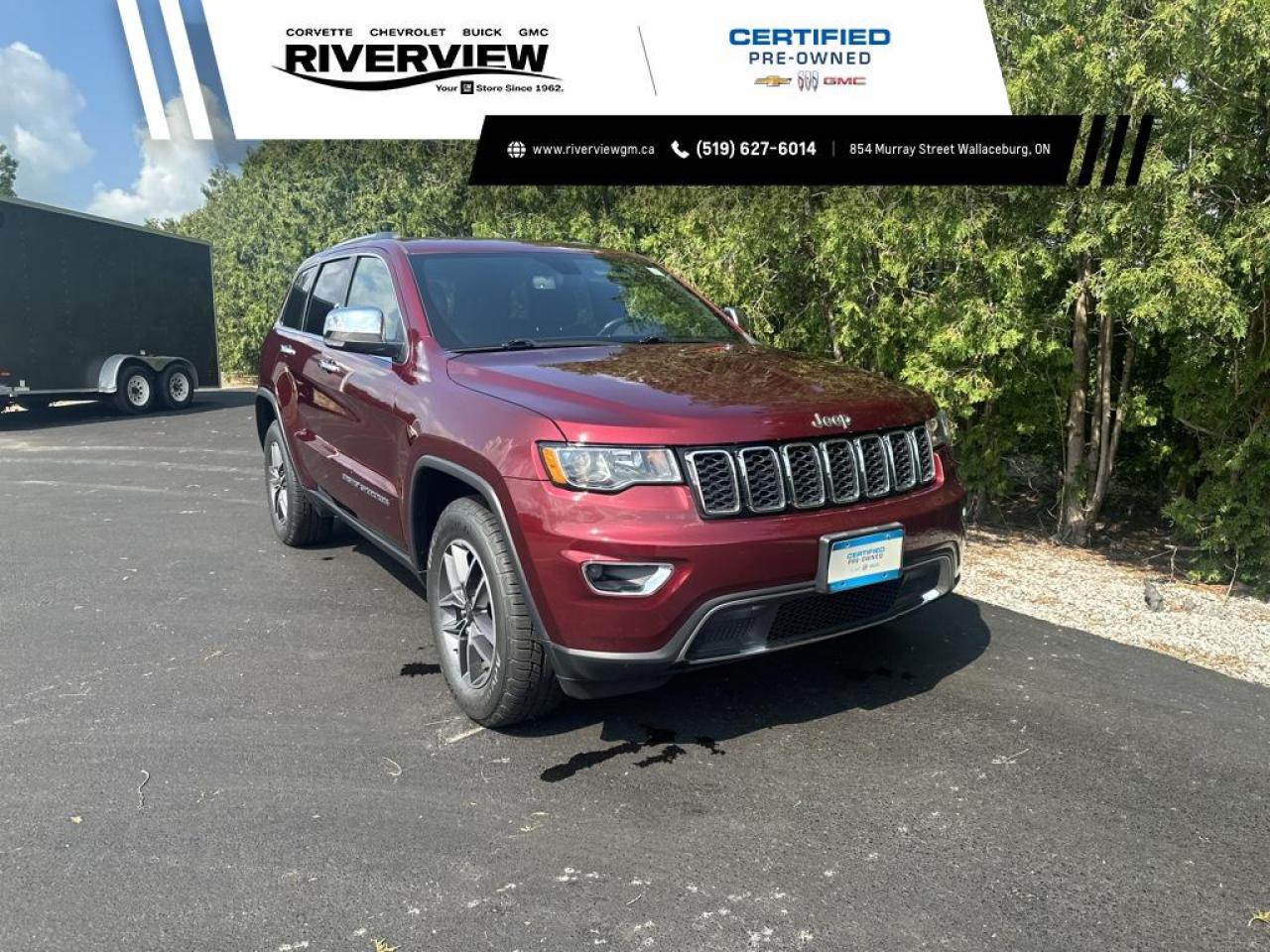 Used 2019 Jeep Grand Cherokee Limited REAR VIEW CAMERA | POWER LIFT GATE | TOUCH SCREEN | ONE OWNER | LOW KMS for sale in Wallaceburg, ON