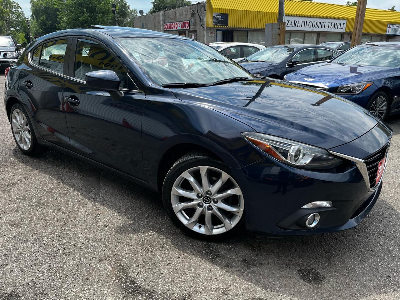 Used 2014 Mazda MAZDA3 GT-SKY/NAVI/CAMERA/LEATHER/ROOF/LOADED/ALLOYS for sale in Scarborough, ON