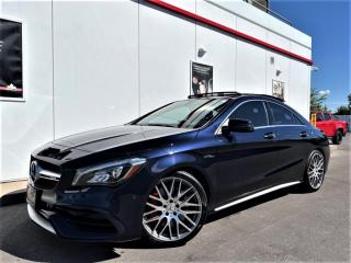 Used 2018 Mercedes-Benz CLA-Class CLA45 AMG 4MATIC-PANOROOF-CAMERA-NAV-RECARO SEATS-375HP-CERTIFIED for sale in Toronto, ON