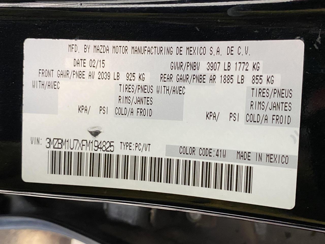 2015 Mazda MAZDA3 GX+A/C+Cruise Control+Clean Carfax Photo83