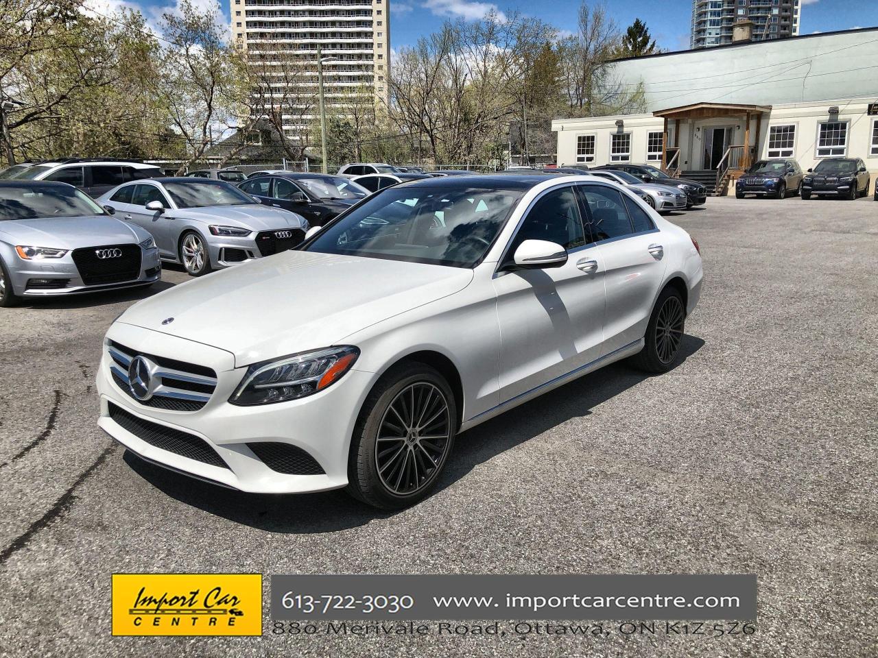 Used 2019 Mercedes-Benz C-Class DUAL ROOF  NAVI  BLIS  HTD SEATS  BACKUP CAM for sale in Ottawa, ON