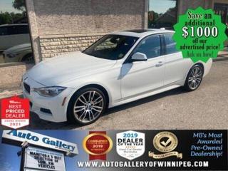 SAVE $1000 ******See how to qualify for an additional $1000 OFF our posted price with dealer arranged financing OAC.  * Only 36,000 km  * AWD, BLUETOOTH, LEATHER INTERIOR, 19 M LIGHT ALLOY WHEELS, M SPORT EDITION II  ** PLEASE NOTE - IF YOU ARE EMAILING FOR FURTHER INFORMATION, SUCH AS A CARFAX, ADDITIONAL INFORMATION OR TO CONFIRM OPTIONS . WE ADVISE OUR CUSTOMERS TO PLEASE CHECK THEIR EMAIL SPAM/JUNK MAIL FOLDER  **  Experience the pleasure of driving an EXCEPTIONALLY WELL BUILT 2018 BMW 330i xDrive! To name a few of the options, includes AWD, BLUETOOTH, LEATHER INTERIOR, 19 M LIGHT ALLOY WHEELS, M SPORT EDITION II, automatic transmission, air conditioning and more. See us today!   Auto Gallery of Winnipeg deals with all major banks and credit institutions, to find our clients the best possible interest rate. Free CARFAX Vehicle History Report available on every vehicle! BUY WITH CONFIDENCE, Auto Gallery of Winnipeg is rated A+ by the Better Business Bureau. We are the 13 time winner of the Consumers Choice Award and 12 time winner of the Top Choice Award and DealerRaters Dealer of the year for pre-owned vehicle dealership! We have the largest selection of premium low kilometer vehicles in Manitoba! No payments for 6 months available, OAC. WE APPROVE ALL LEVELS OF CREDIT! Notes: PRE-OWNED VEHICLE. Plus GST & PST. Auto Gallery of Winnipeg. Dealer permit #9470