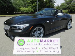EXTREMELY CLEAN AND TIDY 3.5is WITH AUTOMATIC TRANSMISSION, AND ALL OF THE TOYS. GREAT FINANCING, FREE WARRANTY, FULLY INSPECTED, BCAA MEMBERSHIP!<br /><br />Welcome to the Automarket, your community Sports Car Dealrship of "YES". We are featuring a very pretty and well serviced Z4 3.5is with Automatic Transmission, all of the Power Options, Heated Leather and so much more. This car did originate in the United Staes and has been in Gibsons since 2021. <br /><br />Having been fully inspected, we know that the Tires are 70-80% New and the Brakes are 80-90% New. We have also completed a fresh oil change and detailed the car for your safety and enjoyment.<br /><br /><strong>2 LOCATIONS TO SERVE YOU, BE SURE TO CALL FIRST TO CONFIRM WHERE THE VEHICLE IS PARKED</strong><br /><strong>WHITE ROCK 604-542-4970 LANGLEY 604-533-1310 OWNER’S CELL 604-649-0565</strong><br /> <br /><strong> We are a family owned and operated business since 1983 and we are committed to offering outstanding vehicles backed by exceptional customer service, now and in the future.</strong><br /><strong> What ever your specific needs may be, we will custom tailor your purchase exactly how you want or need it to be. All you have to do is give us a call and we will happily walk you through all the steps with no stress and no pressure.</strong><br /><strong>“WE ARE THE HOUSE OF YES”</strong><br /><strong>ADDITIONAL BENFITS WHEN BUYING FROM SK AUTOMARKET:</strong><br /><strong>ON SITE FINANCING THROUGH OUR 17 AFFILIATED BANKS AND VEHICLE FINANCE COMPANIES</strong><br /><strong>IN HOUSE LEASE TO OWN PROGRAM.</strong><br /><strong>EVRY VEHICLE HAS UNDERGONE A 120 POINT COMPREHENSIVE INSPECTION</strong><br /><strong>EVERY PURCHASE INCLUDES A FREE POWERTRAIN WARRANTY</strong><br /><strong>EVERY VEHICLE INCLUDES A COMPLIMENTARY BCAA MEMBERSHIP FOR YOUR  SECURITY</strong><br /><strong>EVERY VEHICLE INCLUDES A CARFAX AND ICBC DAMAGE REPORT</strong><br /><strong>EVERY VEHICLE IS GUARANTEED LIEN FREE</strong><br /><strong>DISCOUNTED RATES ON PARTS AND SERVICE FOR YOUR NEW CAR AND ANY OTHER FAMILY CARS THAT NEED WORK NOW AND IN THE FUTURE.</strong><br /><strong>36 YEARS IN THE VEHICLE SALES INDUSTRY</strong><br /><strong>A+++ MEMBER OF THE BETTER BUSINESS BUREAU</strong><br /><strong>RATED TOP DEALER BY CARGURUS 2 YEARS IN A ROW</strong><br /><strong>MEMBER IN GOOD STANDING WITH THE VEHICLE SALES AUTHORITY OF BRITISH COLUMBIA</strong><br /><strong>MEMBER OF THE AUTOMOTIVE RETAILERS ASSOCIATION</strong><br /><strong>COMMITTED CONTRIBUTER TO OUR LOCAL COMMUNITY AND THE RESIDENTS OF BC</strong><br /><br /> This vehicle has been Fully Inspected, Certified and Qualifies for Our Free Extended Warranty.Don't forget to ask about our Great Finance and Lease Rates. We also have a Options for Buy Here Pay Here and Lease to Own for Good Customers in Bad Situations. 2 locations to help you, White Rock and Langley. Be sure to call before you come to confirm the vehicles location and availability or look us up at www.automarketsales.com. White Rock 604-542-4970 and Langley 604-533-1310. Serving Surrey, Delta, Langley, Richmond, Vancouver, all of BC and western Canada. Financing & leasing available. CALL SK AUTOMARKET LTD. 6045424970. Call us toll-free at 1 877 813-6807. $495 Documentation fee and applicable taxes are in addition to advertised prices.<br />LANGLEY LOCATION DEALER# 40038<br />S. SURREY LOCATION DEALER #9987<br />