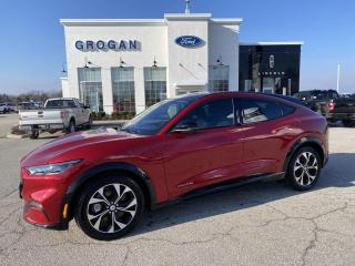 <p><span style=font-size:14px>2022 Mustang Mach-E Premium eAWD with a 91KWH extended range battery, push start, heated front seats, heated steering wheel, navigation, bluetooth, reverse camera with sensors, panoramic sunroof, power seats/lift gate, tinted windows, leather seats, adaptive cruise control, blind spot alert</span></p>