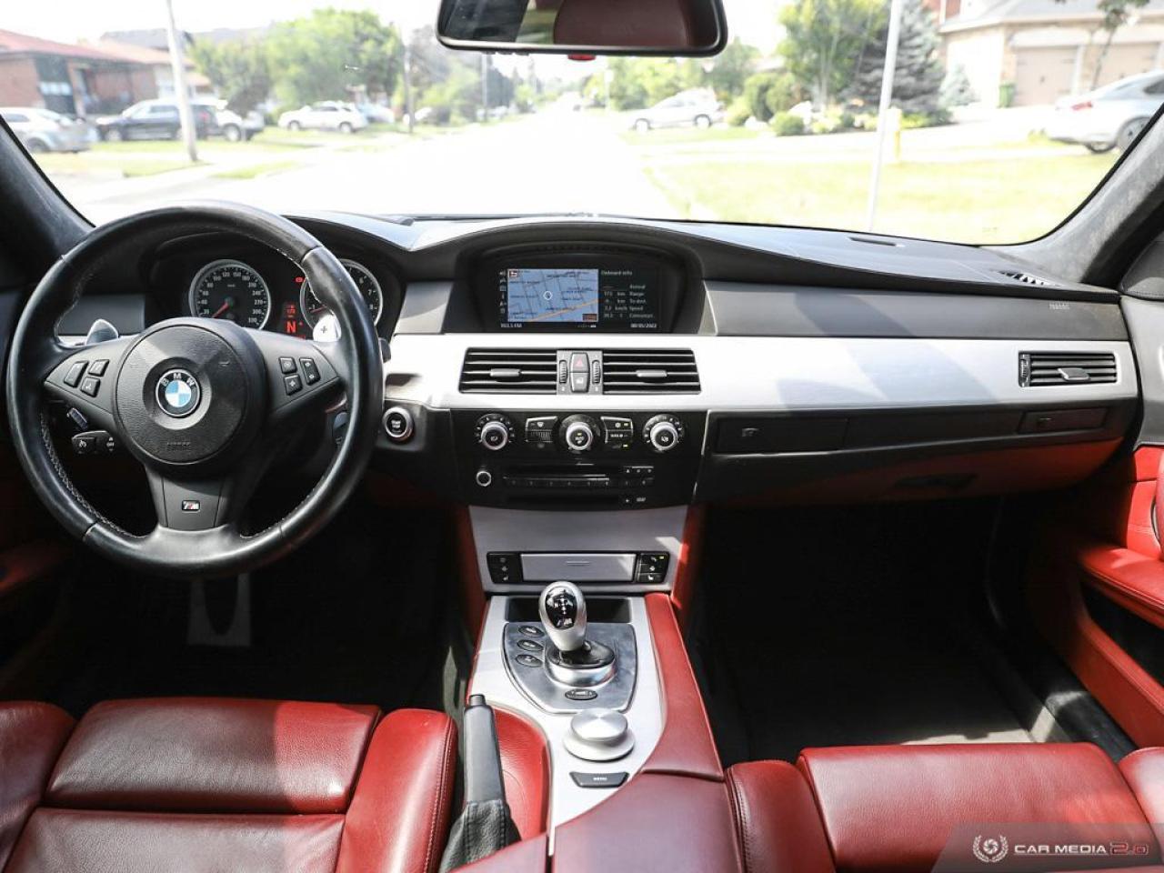 2008 BMW M5 RWD 500HP *Head Up Display, Nav, Red Interior, 99KM* Photo