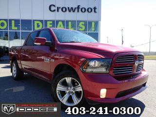 Used 2015 RAM 1500 SPORT WITH SUNROOF CREWCAB 4X4 for sale in Calgary, AB