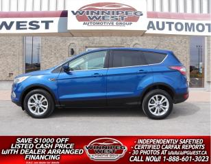 Used 2017 Ford Escape SE 2.0L ECO 4X4 , HTD SEATS, GREAT OPTIONS, CLEAN! for sale in Headingley, MB