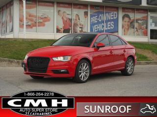 Used 2015 Audi A3 2.0T Komfort  RAIN-SENS ROOF HTD-SEATS 17-AL for sale in St. Catharines, ON