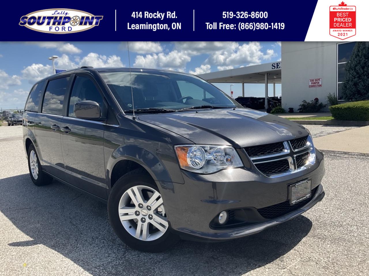 Used 2019 Dodge Grand Caravan Crew NAV | HTD SEATS | HTD STEERING | STOW N GO for sale in Leamington, ON