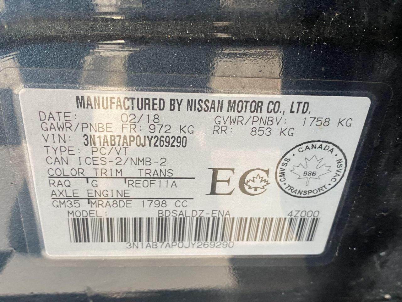 2018 Nissan Sentra SV+New Tires & Brakes+Camera+A/C+Clean Carfax - Photo #37