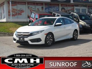 Used 2017 Honda Civic Sedan EX  CAM ADAP-CC ROOF HTD-SEATS 16-AL for sale in St. Catharines, ON