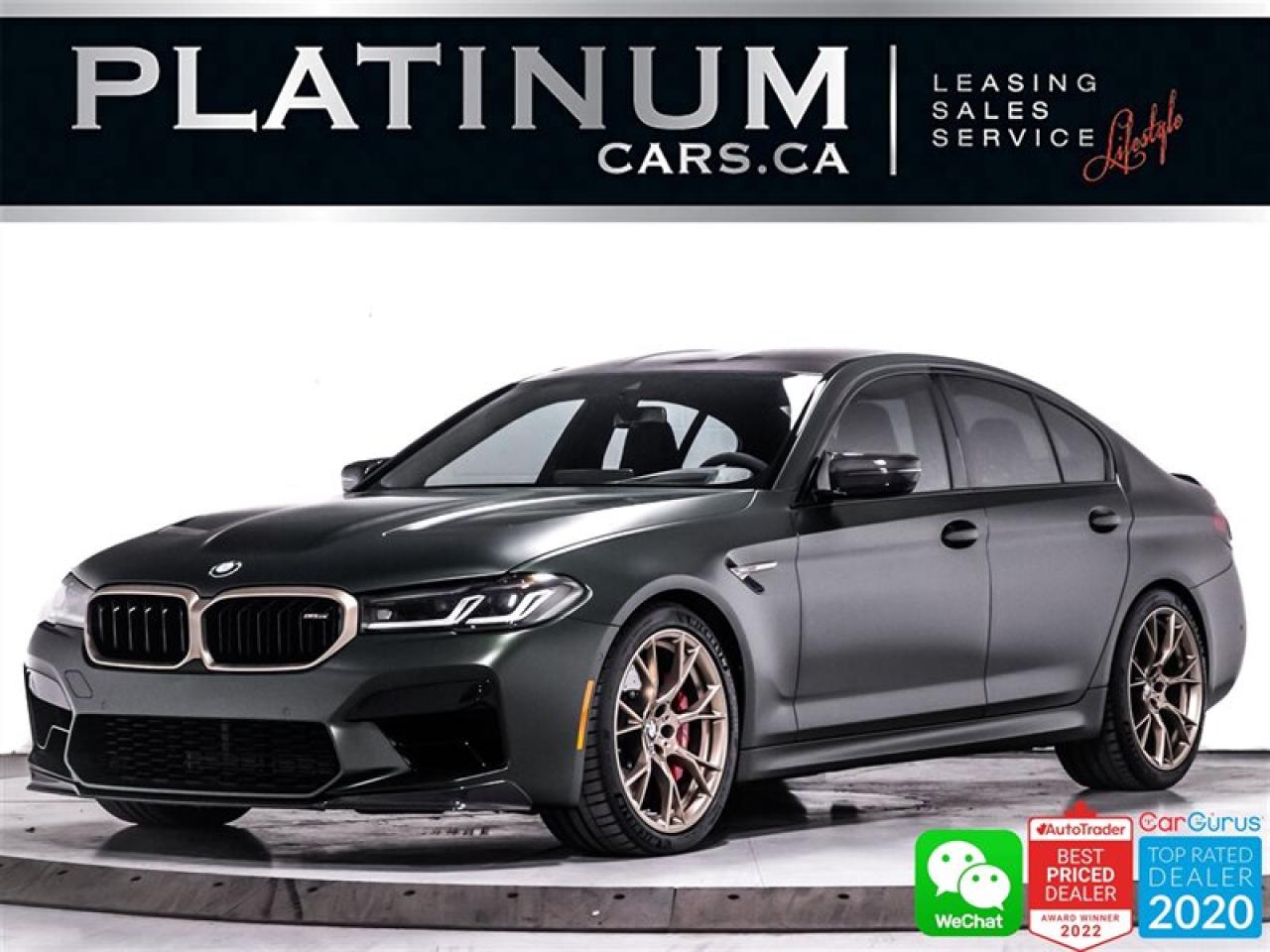 Used 2022 BMW M5 CS, 627HP, V8, AWD, FROZEN DEEP GREEN, CARBON