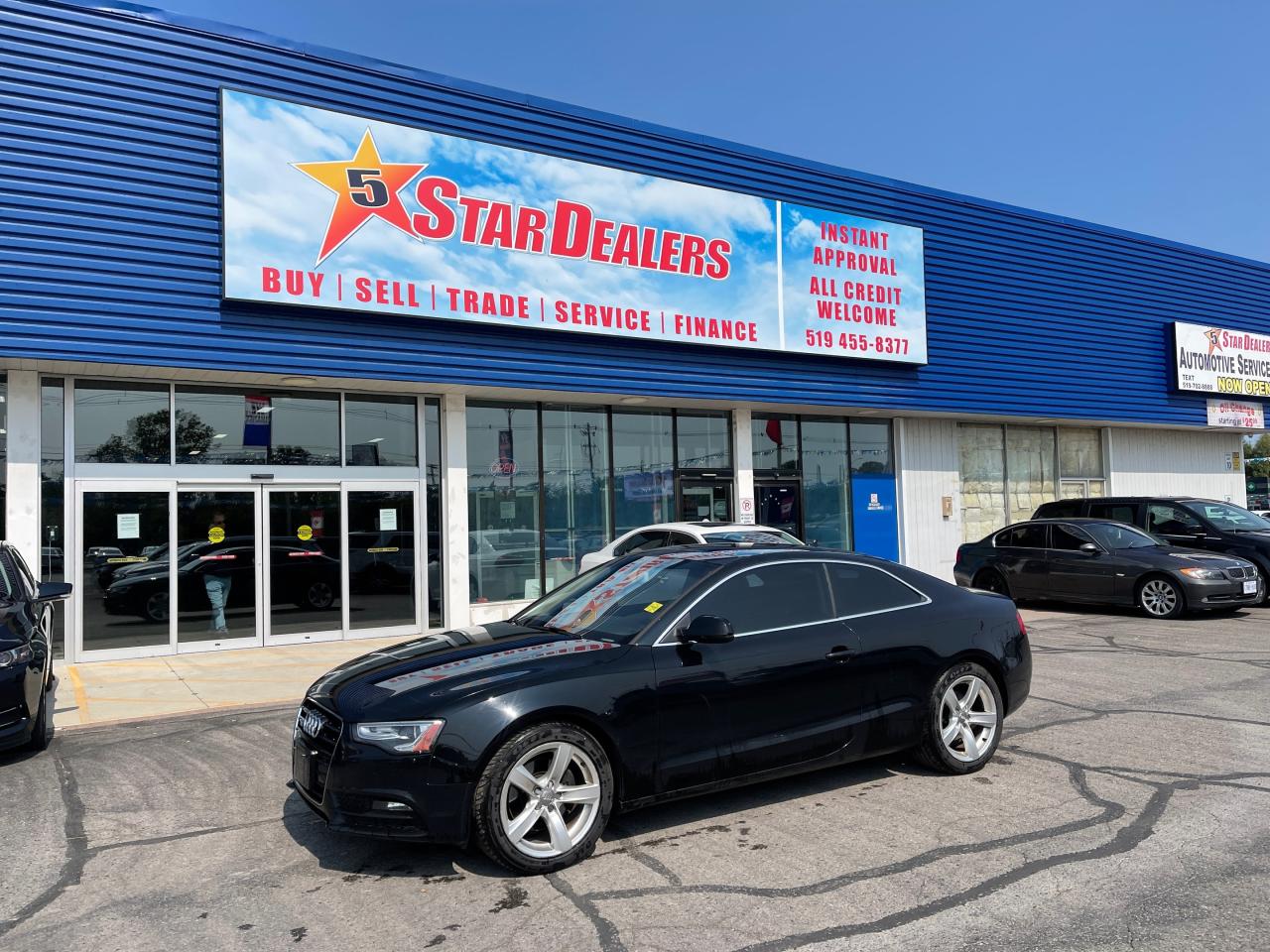 Used 2013 Audi A5 CERTIFIED LEATHER ROOF WE FINANCE ALL CREDIT for sale in London, ON