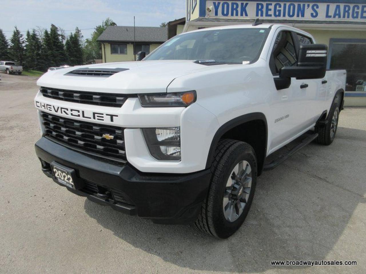 2022 Chevrolet Silverado 2500 3/4 TON CUSTOM-EDITION 6 PASSENGER 6.6L - DURAMAX.. 4X4.. CREW-CAB.. 6.6-FOOT-BOX.. TRAILER BRAKE.. BACK-UP CAMERA.. BLUETOOTH SYSTEM..
