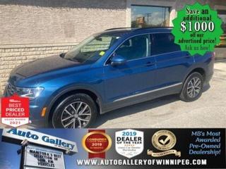 Used 2020 Volkswagen Tiguan Comfortline* Sunroof/AWD/Reverse Camera/Bluetooth for sale in Winnipeg, MB