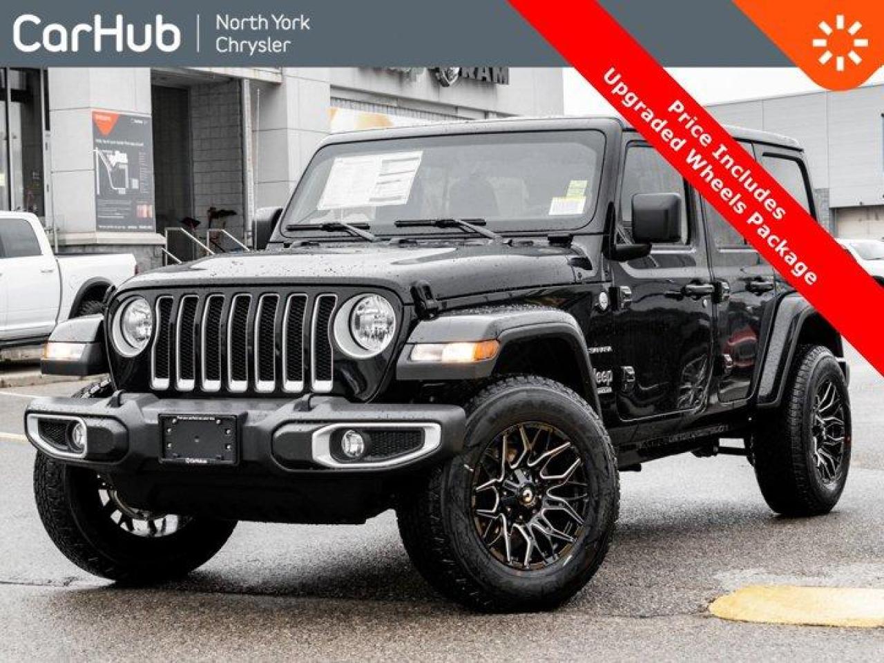 New 2023 Jeep Wrangler Sahara 4 Door Cold Weather Group Heated Seats 18'' Alloys Nav for sale in Thornhill, ON