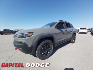 This Jeep Cherokee boasts a Regular Unleaded V-6 3.2 L engine powering this Automatic transmission. WHEELS: 17 X 7.5 BLACK ALUMINUM, TRANSMISSION: 9-SPEED AUTOMATIC W/ACTIVE DRIVE II (STD), STING-GREY.*This Jeep Cherokee Comes Equipped with These Options *QUICK ORDER PACKAGE 27L TRAILHAWK ELITE -inc: Engine: 3.2L Pentastar VVT V6 w/ESS, Transmission: 9-Speed Automatic w/Active Drive II, Hands-Free Power Liftgate, Radio/Driver Seat/Mirrors w/Memory, Exterior Mirrors w/Memory Settings, Power Front Passenger Lumbar Adjust, Power 8-Way Adjustable Front Seats, Front Ventilated Seats , ENGINE: 3.2L PENTASTAR VVT V6 W/ESS (STD), BLACK, NAPPA LEATHER-FACED FRONT VENTED SEATS, Vinyl Door Trim Insert, Valet Function, Upfitter Switches, Trunk/Hatch Auto-Latch, Trip Computer, Transmission w/Driver Selectable Mode, AUTOSTICK Sequential Shift Control and Oil Cooler, Towing Equipment -inc: Trailer Sway Control.* Why Buy From Us? *Thank you for choosing Capital Dodge as your preferred dealership. We have been helping customers and families here in Ottawa for over 60 years. From our old location on Carling Avenue to our Brand New Dealership here in Kanata, at the Palladium AutoPark. If youre looking for the best price, best selection and best service, please come on in to Capital Dodge and our Friendly Staff will be happy to help you with all of your Driving Needs. You Always Save More at Ottawas Favourite Chrysler Store* Stop By Today *Youve earned this- stop by Capital Dodge Chrysler Jeep located at 2500 Palladium Dr Unit 1200, Kanata, ON K2V 1E2 to make this car yours today!