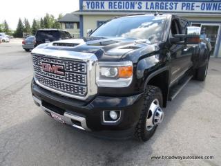 Used 2019 GMC Sierra 3500 1-TON DENALI-EDITION 5 PASSENGER 6.6L - DURAMAX.. 4X4.. CREW-CAB.. 8-FOOT-DUALLY.. NAVIGATION.. LEATHER.. HEATED/AC SEATS.. POWER SUNROOF.. for sale in Bradford, ON