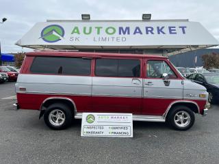 INSPECTED WITH BCAA MEMBERSHIP & WARRANTY! COLLECTORS PIECE!<br /><br />CALL OR TEXT KARL @ 6-0-4-2-5-0-8-6-4-6 FOR INFO & TO CONFIRM WHICH LOCATION.<br /><br />THIS IS A MUST SEE VAN. ORIGINAL 1983 RALLY VAN STX. SEATS 8 WITH A BED IN THE BACK! BC VAN, NO DEC'S. THROUGH THE SHOP, THOUSANDS JUST SPENT ON IT. BRAND NEW AMERICAN RACING RIMS WITH BF GOODRICH TIRES, NEW HEADLINER, NEW GAS TANK, NEW CARB, NEW WATER PUMP AND RAD. NEW PLUGS, CAP, WIRES, ROTOR, COIL ETC. FRESH OIL, NEW MOLDINGS, NEW FUEL PUMP AND SENDING UNIT IN TANK, NEW BATTERY, NEW MUFFLER & TIP, NEW TIE ROD ENDS, NEW IDLER ARM, NEW PITMAN ARM, NEW FRONT SHOCKS AND BRAND NEW STEREO WITH BLUETOOTH AND BIG SCREEN. I'VE TRIED TO LIST MOST OF THE STUFF. IT EVEN HAS AN "OOGA" HORN. CALL OR EMAIL FOR THE FILE AND I CAN EMAIL IT TO YOU. RUNS AND DRIVES EXCEPTIONALLY WELL. NO ISSUES. <br /><br />2 LOCATIONS TO SERVE YOU, BE SURE TO CALL FIRST TO CONFIRM WHERE THE VEHICLE IS.<br /><br />We are a family owned and operated business since 1983 and we are committed to offering outstanding vehicles backed by exceptional customer service, now and in the future.<br />Whatever your specific needs may be, we will custom tailor your purchase exactly how you want or need it to be. All you have to do is give us a call and we will happily walk you through all the steps with no stress and no pressure.<br /><br />                                            WE ARE THE HOUSE OF YES!<br /><br />ADDITIONAL BENEFITS WHEN BUYING FROM SK AUTOMARKET:<br /><br />-ON SITE FINANCING THROUGH OUR 17 AFFILIATED BANKS AND VEHICLE                                                   FINANCE COMPANIES.<br />-IN HOUSE LEASE TO OWN PROGRAM.<br />-EVERY VEHICLE HAS UNDERGONE A 120 POINT COMPREHENSIVE INSPECTION.<br />-EVERY PURCHASE INCLUDES A FREE POWERTRAIN WARRANTY.<br />-EVERY VEHICLE INCLUDES A COMPLIMENTARY BCAA MEMBERSHIP FOR YOUR SECURITY.<br />-EVERY VEHICLE INCLUDES A CARFAX AND ICBC DAMAGE REPORT.<br />-EVERY VEHICLE IS GUARANTEED LIEN FREE.<br />-DISCOUNTED RATES ON PARTS AND SERVICE FOR YOUR NEW CAR AND ANY OTHER   FAMILY CARS THAT NEED WORK NOW AND IN THE FUTURE.<br />-40 YEARS IN THE VEHICLE SALES INDUSTRY.<br />-A+++ MEMBER OF THE BETTER BUSINESS BUREAU.<br />-RATED TOP DEALER BY CARGURUS 2 YEARS IN A ROW<br />-MEMBER IN GOOD STANDING WITH THE VEHICLE SALES AUTHORITY OF BRITISH   COLUMBIA.<br />-MEMBER OF THE AUTOMOTIVE RETAILERS ASSOCIATION.<br />-COMMITTED CONTRIBUTOR TO OUR LOCAL COMMUNITY AND THE RESIDENTS OF BC.<br /> $495 Documentation fee and applicable taxes are in addition to advertised prices.<br />LANGLEY LOCATION DEALER# 40038<br />S. SURREY LOCATION DEALER #9987<br />