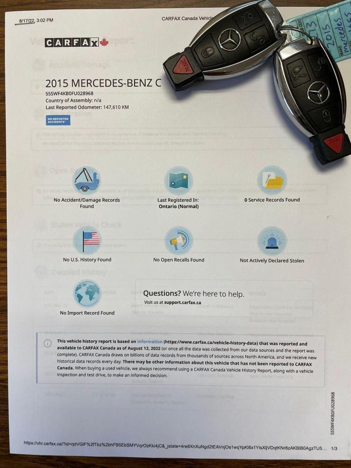 2015 Mercedes-Benz C-Class AUTO 4MATIC NAVIGATION PANORAMIC BLIND NO ACCIDENT - Photo #18