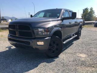 Leather Seats, Heated Seats, Bluetooth, SiriusXM, Chrome Trim
  On Sale! Save $7473 on this one, weve marked it down from $61361.   To get the job done right the first time, you need this Ram 3500. This  2017 Ram 3500 is for sale today in Mission. 
This Ram 3500 Heavy Duty delivers exactly what you need: superior capability and exceptional levels of comfort, all backed with proven reliability and durability. Whether youre in the commercial sector or looking at serious recreational towing and hauling, this Ram 3500 is ready for the job. This  sought after diesel Crew Cab 4X4 pickup  has 210,754 kms. Its  granite crystal metallic in colour  . It has a 6 speed auto transmission and is powered by a Cummins 350HP 6.7L Straight 6 Cylinder Engine.  
 Our 3500s trim level is Laramie. The Laramie trim on this Ram 3500 adds some luxury to this workhorse. On top of its outstanding capability, it comes with tasteful chrome trim, Uconnect 8.4-inch infotainment system with Bluetooth and SirusXM satellite radio, heated and ventilated leather front seats, a heated leather-wrapped steering wheel, power folding, heated, auto-dimming, memory mirrors, an electronic trailer brake controller, rear park assist, and much more.
 To view the original window sticker for this vehicle view this http://www.chrysler.com/hostd/windowsticker/getWindowStickerPdf.do?vin=3C63R3DL5HG785283. 
To apply right now for financing use this link : http://www.pioneerpreowned.com/financing/index.htm
Pioneer Pre-Owned has more than 60 years of experience in the automotive domain in B.C. backing it up, and we are proud to be your first-choice used car dealer in Mission! Buying a vehicle can be a stressful time. WE CAN HELP make it worry free and easy. How is this worry free? Our team of highly trained Auto Technicians do a full safety inspection on each vehicle. Our vehicles come with a Complete Car-proof Report and lien search history. We can deliver straight to your door or we can provide a free hotel if you so choose to come to us. We service BC, Alberta and Saskatchewan. Do you have credit issues? We know that bad things happen to good people. We all have a past, if yours is preventing you from moving forward WE CAN HELP rebuild you credit. Are you a first-time buyer, a new Canadian resident on a work permit? Is a current bankruptcy or recently discharged, past repossessions or just started a new job holding you back? TOUGH CREDIT, NO CREDIT, or GOOD CREDIT. Are your current payments to high? Do you like the vehicle you have now, but would love to lower your payments? Refinancing is Available. Need Extra cash? As an authorized representative for over 18 financial institutions and lenders. We can offer up to $15000.00 cash back and NO PAYMENTS for up to 90 days OAC. We have 0 down financing and low interest rates available. All vehicles are subject to a $695 dealer documentation fee and finance placement fee. Visit our website @ www.pioneerpreowned.com and lets us be your credit Specialists! o~o