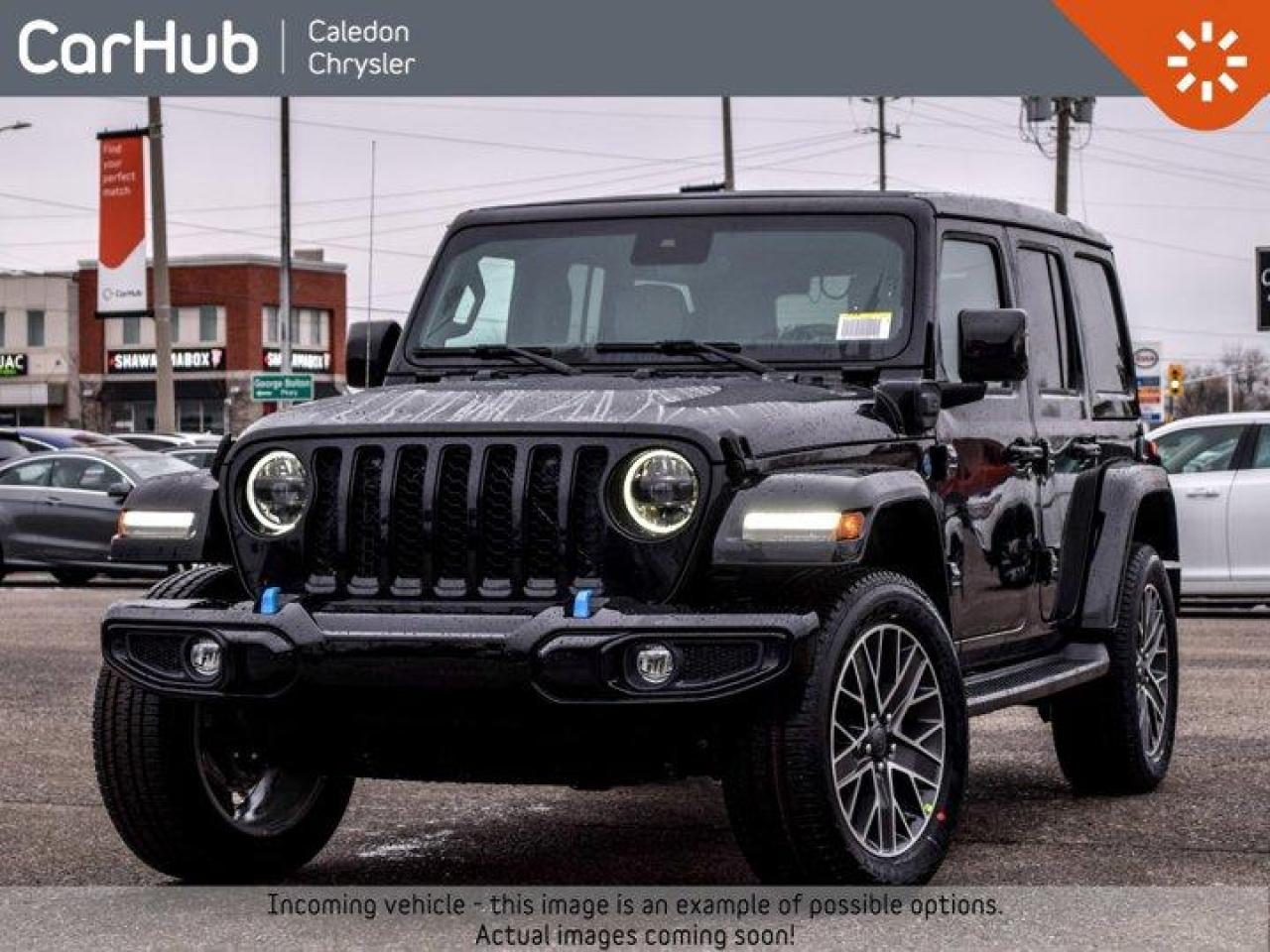 New 2023 Jeep Wrangler 4xe High Altitude 4 Door Sky Roof Advanced Safety LED Lighting for sale in Bolton, ON