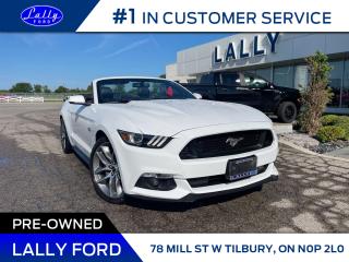 Used 2017 Ford Mustang GT Premium, Convertible, Auto, Mint! for sale in Tilbury, ON