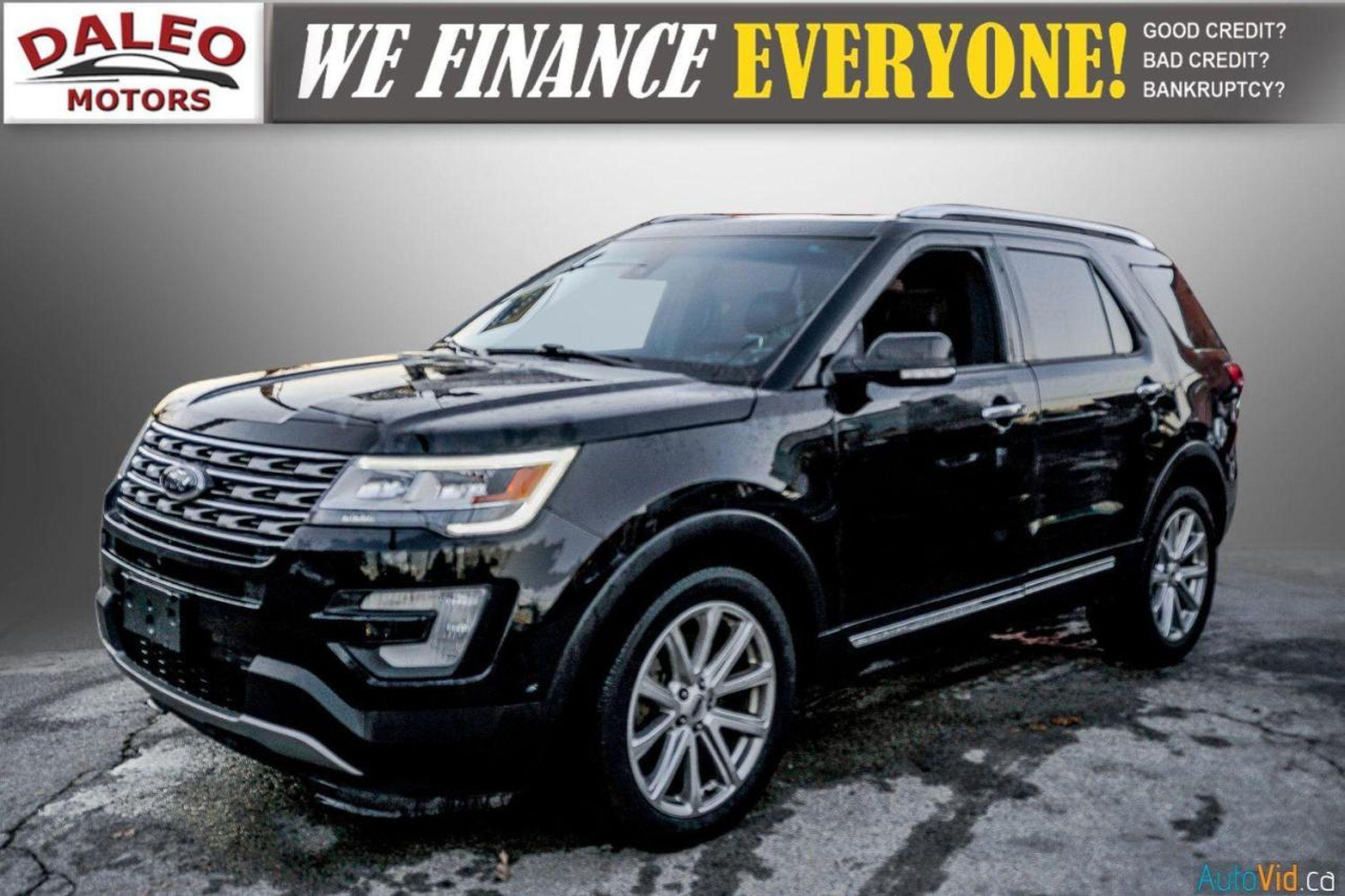 2016 Ford Explorer Limited / LEATHER / NAVI / B CAM / FULLY LOADED