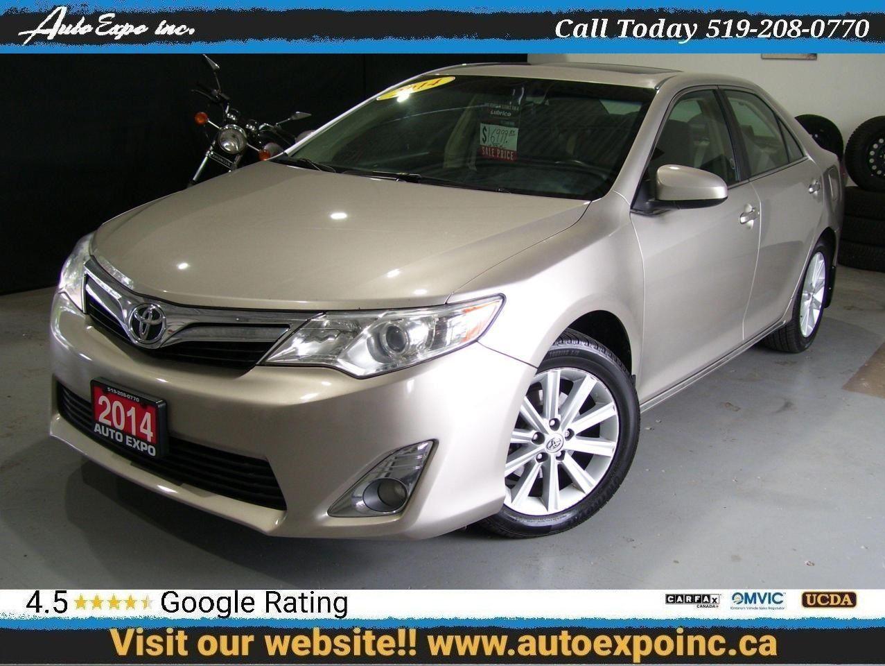 2014 Toyota Camry XLE,V6,Sunroof,GPS,Bluetooth,Back-up Camera,Fog's