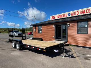 Used 2022 AMO 6.8' x 18' Equipment Hauler - 7000LB Tandem Axel 6.8' x 18 - for sale in Truro, NS