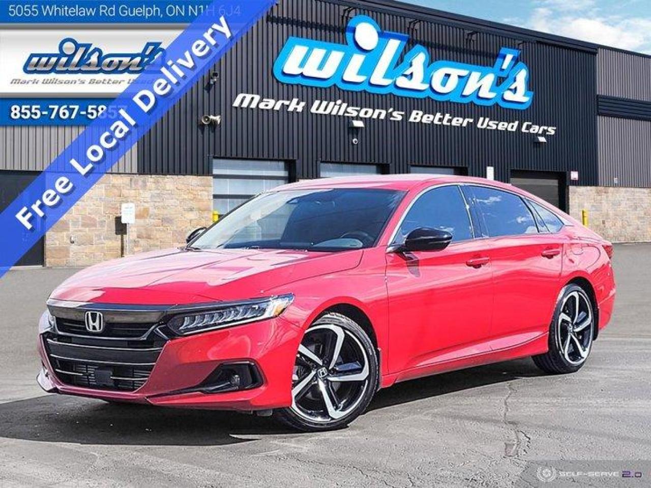 Used 2021 Honda Accord Sedan SE  - Split Leather, Reverse Camera, Heated + Power Seats, Remote + Push Button Start, & Much More! for sale in Guelph, ON