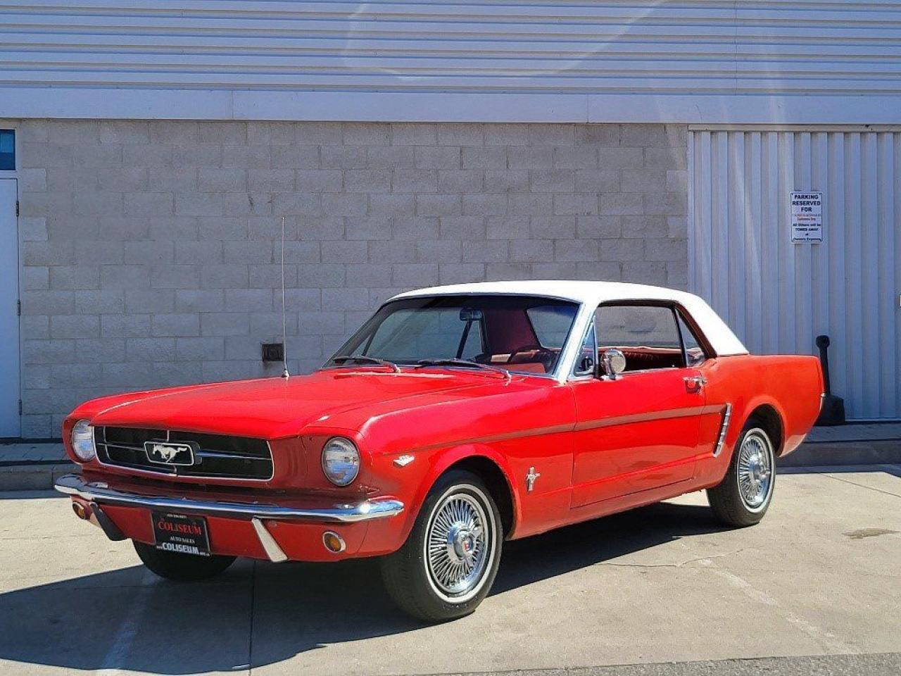 <p>CHECK OUT THIS CLASSIC PONY!!</p><p>289 4.7L V8!! AUTOMATIC!! ONLY 65,000 MILES!! ALL ORIGINAL BRIGHT RED ON RED LEATHER!! WHITE VINYL TOP! CAN BE A PERFECT DAILY DRIVER WITH MINIMAL WORK!! RUNS GREAT!! TURNS HEADS EVERYWHERE!! NOT A SHOW CAR, BUT DEFINITE PRIDE IN OWNERSHIP BY PREVIOUS MATURE OWNER!! SOLID FRAME, BODY AND UNDERNEATH!! NEEDS BRAKES!! **CAR COMES WITH THOUSAND IN BRAND NEW PARTS IN THE BOX** FENDERS MOULDINGS SOME CHROME PIECES AND MORE!! IF YOU ARE LOOKING FOR CLASSIC MUSTANG THAT YOU CAN DRIVE TO WORK AND THE CAR SHOWS..... THIS IS IT! PRICED TO SELL!! MUST SEE AND DRIVE!! SHOP AND COMPARE!! </p><p>DUE TO THE YEAR OF THE VEHICLE THIS CAR IS SOLD AS IS. AS PER OMVIC, WE MUST WRITE This vehicle is being sold as is, unfit, not e-tested and is not represented as being in road worthy condition, mechanically sound or maintained at any guaranteed level of quality. The vehicle may not be fit for use as a means of transportation and may require substantial repairs at the purchasers expense. It may not be possible to register the vehicle to be driven in its current condition. WE WELCOME YOUR MECHANICS APPROVAL PRIOR TO PURCHASE ON ALL OUR VEHICLES! CAMARO, TRANS AM, CORVETTE, MUSTANG, CHALLENGER, CHARGER, VIPER AVAILABLE.</p><p>COLISEUM AUTO SALES PROUDLY SERVING THE CUSTOMERS FOR OVER 22 YEARS! NOW WITH 2 LOCATIONS TO SERVE YOU BETTER. COME IN FOR A TEST DRIVE TODAY! FOR ALL FAMILY LUXURY VEHICLES..SUVS..AND SEDANS PLEASE VISIT....</p><p>COLISEUM AUTO SALES ON WESTON<br>301 WESTON ROAD<br>TORONTO, ON M6N 3P1<br>4 1 6 - 7 6 6 - 2 2 7 7<br></p>