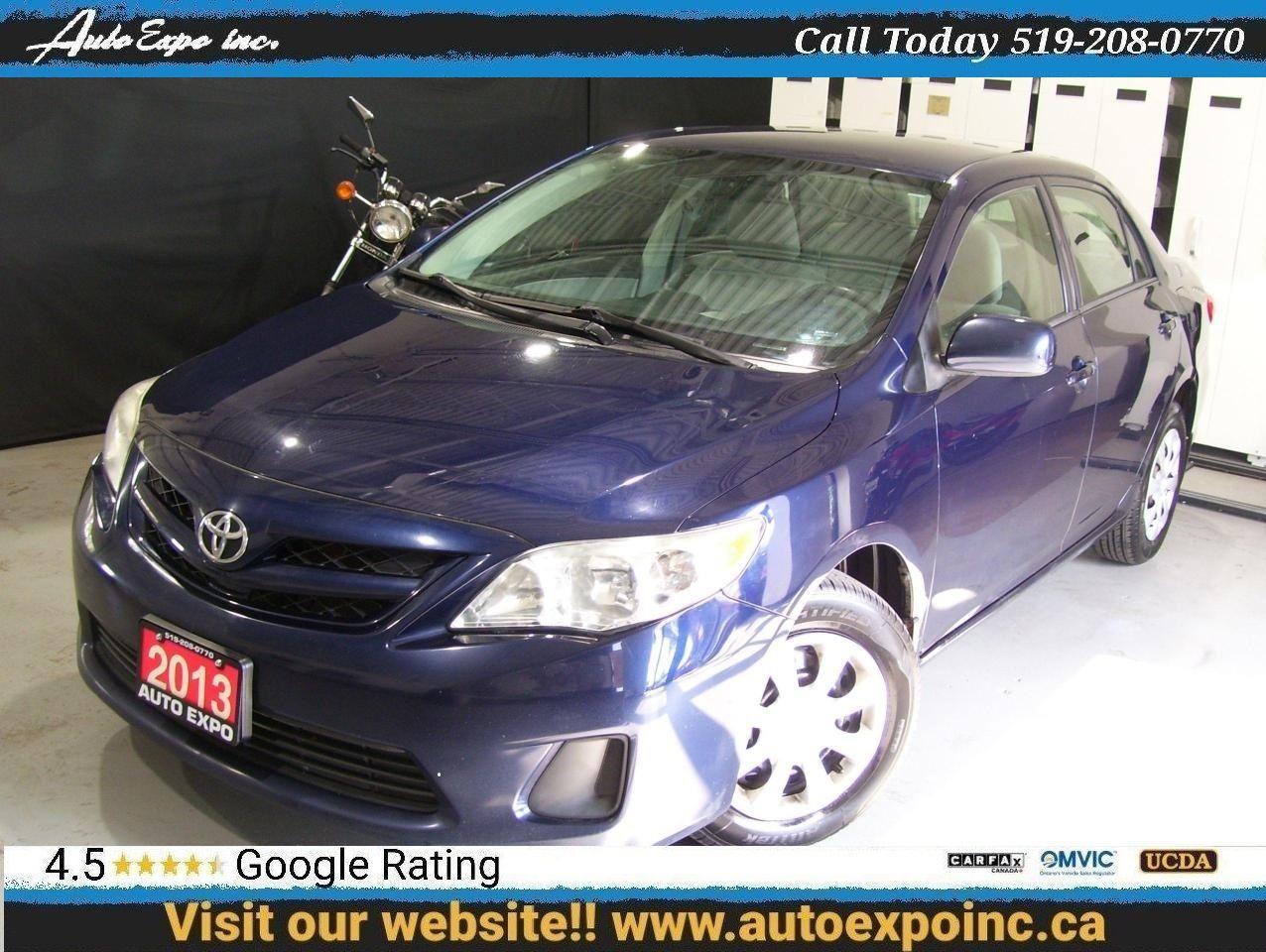 Used 2013 Toyota Corolla CE,Auto,A/C,Bluetooth,Certified,AUX USB Port, for sale in Kitchener, ON