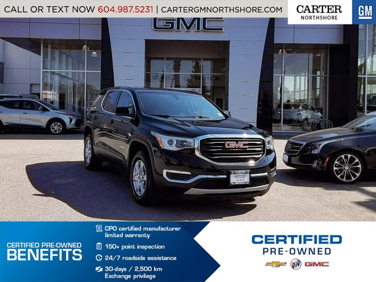 Used 2019 GMC Acadia SLE-1 REAR VIEW CAMERA - BLUETOOTH - 7 SEATS for sale in North Vancouver, BC