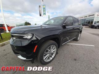 This Jeep Grand Cherokee L boasts a Regular Unleaded V-8 5.7 L engine powering this Automatic transmission. WHEELS: 20 X 8.5 PAINTED SILVER ALUMINUM (STD), TUPELO/BLACK, NAPPA LEATHER-FACED SEATS, TRANSMISSION: 8-SPEED TORQUEFLITE AUTO.*This Jeep Grand Cherokee L Comes Equipped with These Options *QUICK ORDER PACKAGE 25S SUMMIT -inc: Engine: 5.7L VVT V8 w/FuelSaver MDS, Transmission: 8-Speed TorqueFlite Auto , TIRES: 265/50R20 A/S PERFORMANCE (STD), MONOTONE PAINT, LUXURY TECH GROUP V -inc: Wireless Charging Pad, 2nd Row Manual Window Shades, GVWR: 3,129 KGS (6,900 LBS), ENGINE: 5.7L VVT V8 W/FUELSAVER MDS -inc: Hold N Go, GVWR: 3,129 kgs (6,900 lbs), DIAMOND BLACK CRYSTAL PEARL, BODY-COLOUR ROOF -inc: Monotone Paint, 19 SPEAKER MCINTOSH AUDIO SYSTEM -inc: 950-Watt Amplifier, Voice Activated Dual Zone Front And Rear Automatic Air Conditioning w/Front Infrared.* Why Buy From Us? *Thank you for choosing Capital Dodge as your preferred dealership. We have been helping customers and families here in Ottawa for over 60 years. From our old location on Carling Avenue to our Brand New Dealership here in Kanata, at the Palladium AutoPark. If youre looking for the best price, best selection and best service, please come on in to Capital Dodge and our Friendly Staff will be happy to help you with all of your Driving Needs. You Always Save More at Ottawas Favourite Chrysler Store* Visit Us Today *Live a little- stop by Capital Dodge Chrysler Jeep located at 2500 Palladium Dr Unit 1200, Kanata, ON K2V 1E2 to make this car yours today!