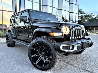 Used 2022 Jeep Wrangler 4x4|SAHARA UNLIMITED|HEATED SEATS|ALLOYS|CARPLAY|LEATHER for sale in Brampton, ON