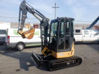 2014 John Deere 27D Excavator Diesel, yellow exterior, black interior. $37,960.00 plus $375 processing fee, $38,335.00 total payment obligation before taxes.  Listing report, warranty, contract commitment cancellation fee, financing available on approved credit (some limitations and exceptions may apply). All above specifications and information is considered to be accurate but is not guaranteed and no opinion or advice is given as to whether this item should be purchased. We do not allow test drives due to theft, fraud and acts of vandalism. Instead we provide the following benefits: Complimentary Warranty (with options to extend), Limited Money Back Satisfaction Guarantee on Fully Completed Contracts, Contract Commitment Cancellation, and an Open-Ended Sell-Back Option. Ask seller for details or call 604-522-REPO(7376) to confirm listing availability.