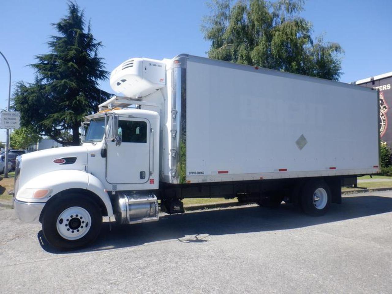 2008 Peterbilt 335 22-Foot Cube Van Reefer Air Brakes Diesel, 2-door, manual, cruise control, 10-speed, air conditioning, AM/FM radio, white exterior, grey interior. Certification and Decal valid until May 2023. This item is currently OFFSITE. You must register an appointment with our office to schedule an offsite viewing. Appointments must be made a minimum of one business day in advance (and as defined by the days that Repo.com is open for business) before your appointment can be scheduled and confirmed. We may, at our own discretion, instead opt to transport smaller items to Repo.coms main yard for viewing purposes.  $39,950.00 plus $375 processing fee, $40,325.00 total payment obligation before taxes.   Listing report, warranty, contract commitment cancellation fee, financing available on approved credit (some limitations and exceptions may apply). All above specifications and information is considered to be accurate but is not guaranteed and no opinion or advice is given as to whether this item should be purchased. We do not allow test drives due to theft, fraud, acts of vandalism and undetectable impaired driving. Instead we provide the following benefits: Complimentary Warranty (with options to extend), Limited Money Back Satisfaction Guarantee on Fully Completed Contracts, Contract Commitment Cancellation, and an Open-Ended Sell-Back Option. Ask seller for details or call 604-522-REPO(7376) to confirm listing availability.
